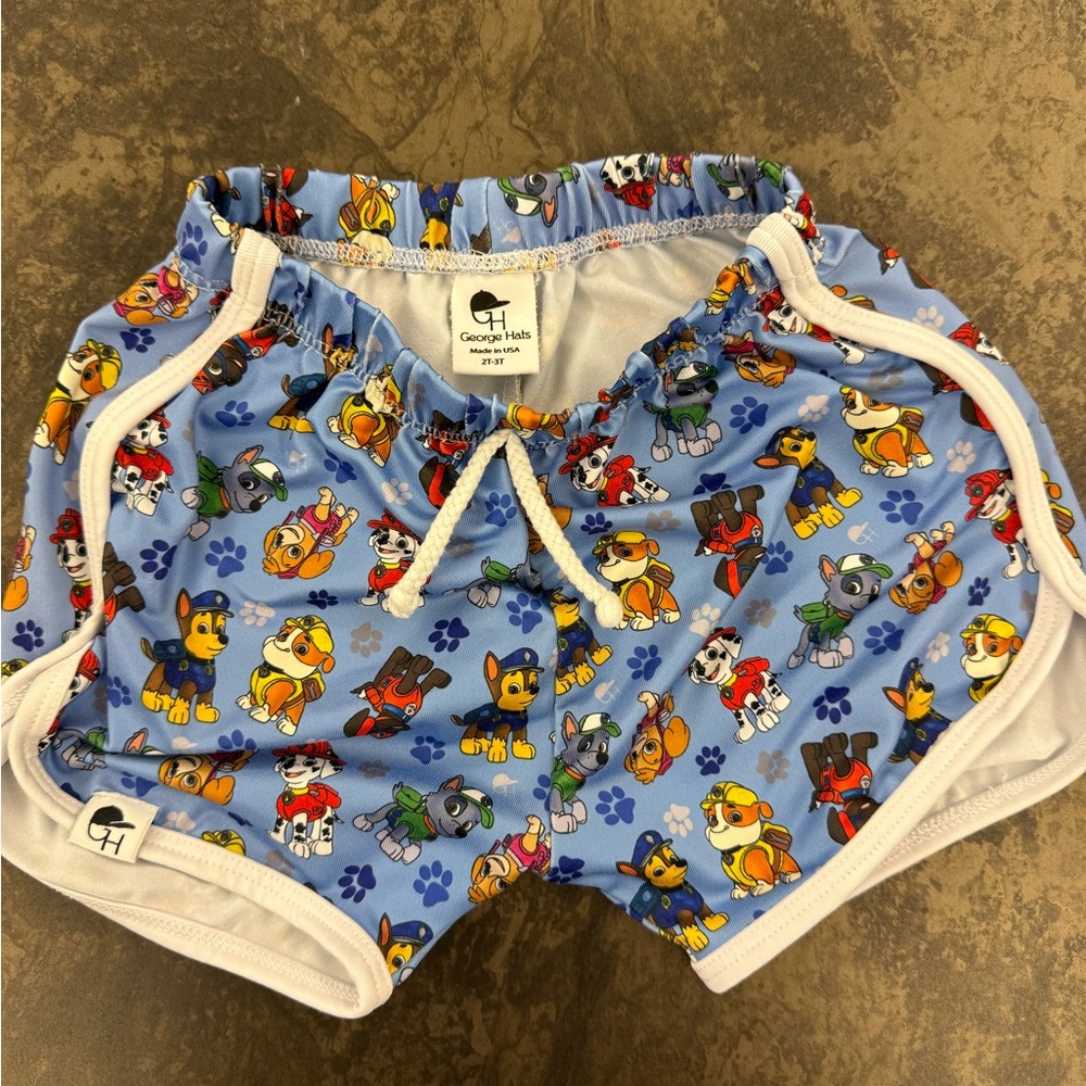 George Hats Paw Patrol Track Swim Shorts 2T-3-T